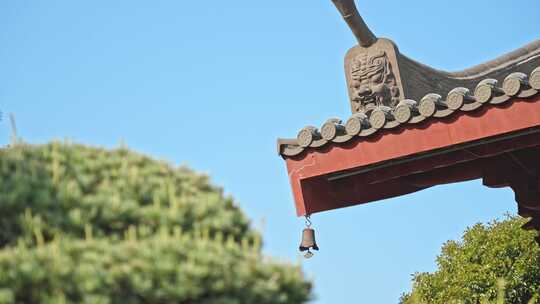 中式建筑屋檐风铃唐代建筑嘉定南翔云翔寺