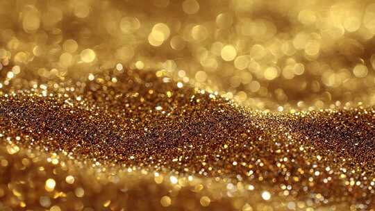 金色粒子光斑背景素材