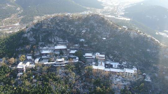 山东济南城市风光地标建筑航拍