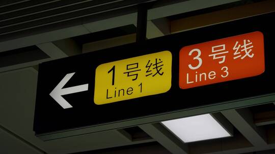 2023广州地铁1.3.6号线指示牌大全