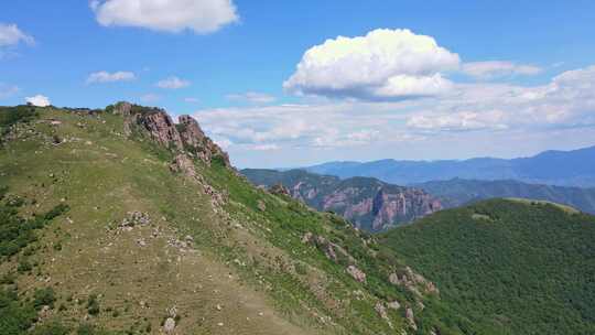 北京门头沟灵山自然风景区东灵山航拍