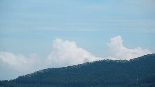 森林云朵延时山峰天空云延时山头白云风景云