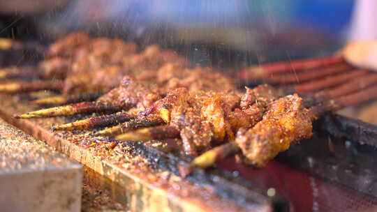 红柳烧烤羊肉串