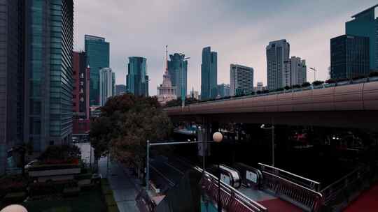 上海浦西马勒别墅航拍视频素材模板下载