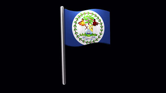 伯利兹国旗别针图标