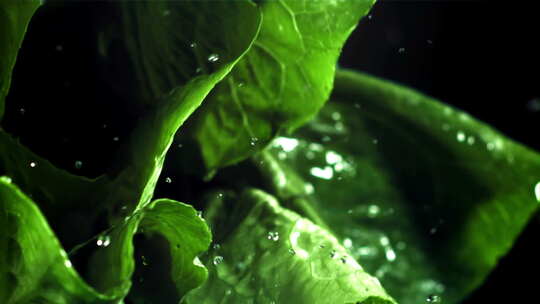 绿色生菜 新鲜蔬菜视频素材模板下载