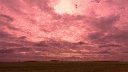 cielos y nubes rojas