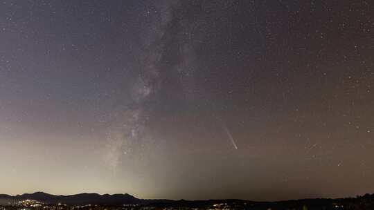 4K星空宇宙银河夜空延时