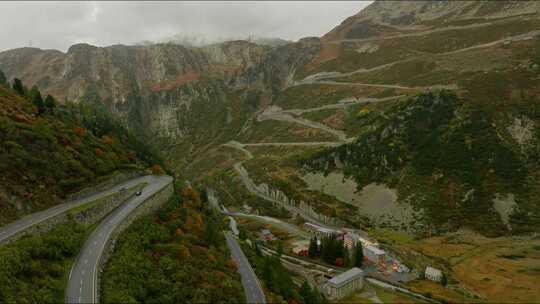 Furka Pass，瑞士，阿尔卑斯山，