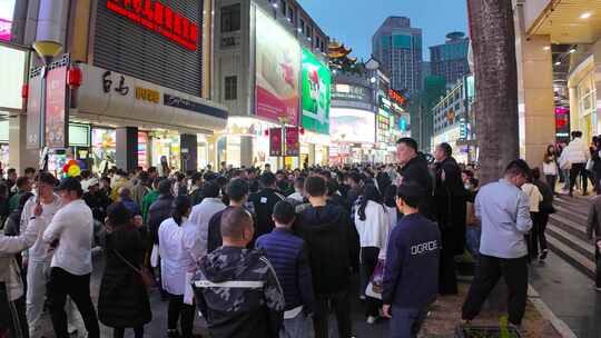 深圳东门步行街延时大合集视频素材模板下载