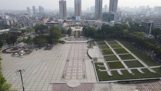 航拍广西南宁城市宣传片地标建筑