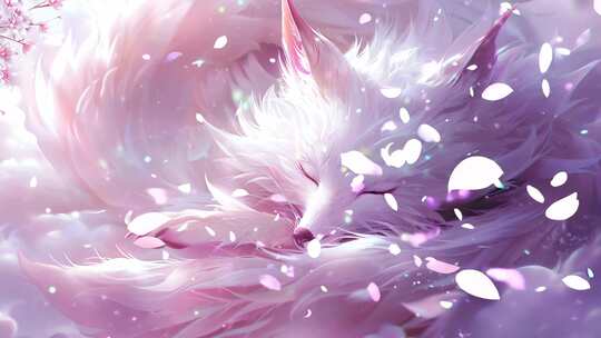 山海经神兽九尾狐