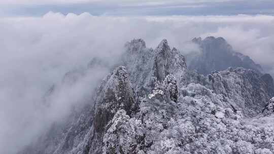 安徽黄山雪景