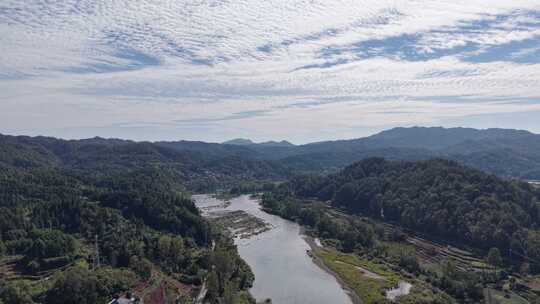 大自然青山绿水自然风光航拍