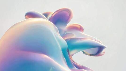 抽象3D渲染流体素材