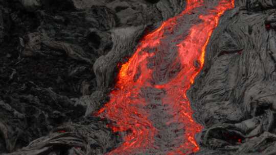 熔岩火山基拉韦厄火山夏威夷