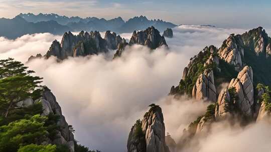 黄山云海壮丽全景