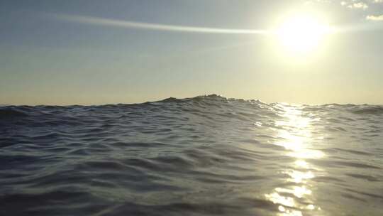 海，波浪，海洋，闪闪发光