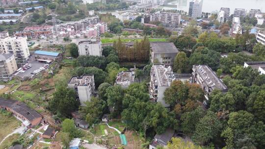 航拍湖北宜昌西陵区城区建设