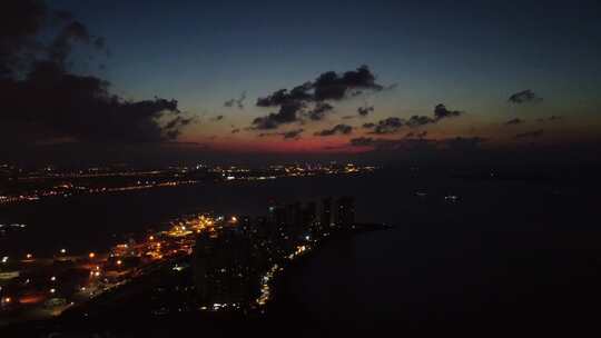 海南海口夜景风光