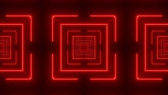 红色霓虹线条背景素材