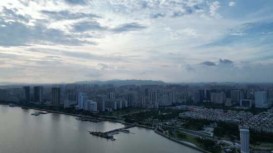 广东汕头城市建设汕头大景航拍