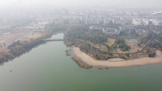 合肥翡翠湖城市实景航拍