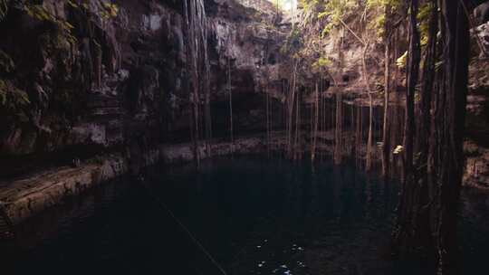 天坑，纪念碑，树根，地下水