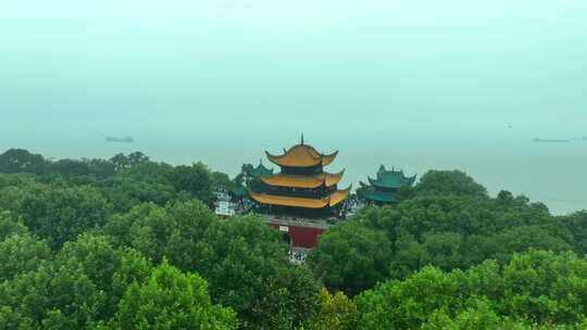 岳阳楼景区雾景