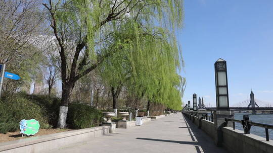 美丽的北京通州运河河岸