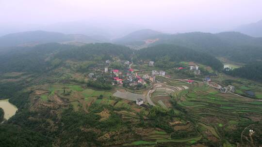 4k湖南邵阳山区航拍