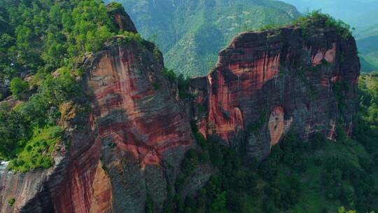 云南丽江航拍山川景色