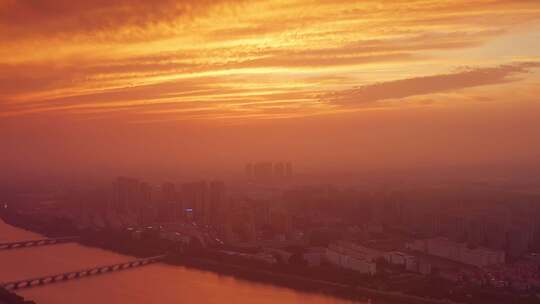 城市空镜头 三四线城市 文明城市 卫生城市