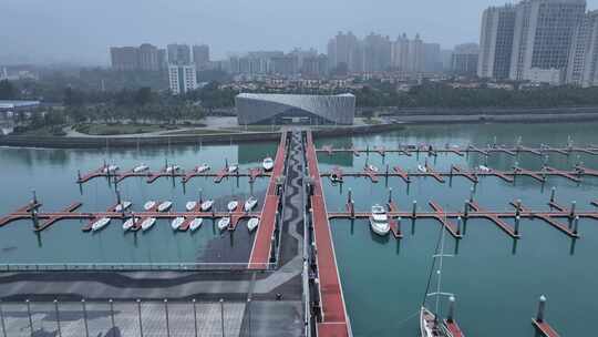 海南秀英区新海港码头航拍