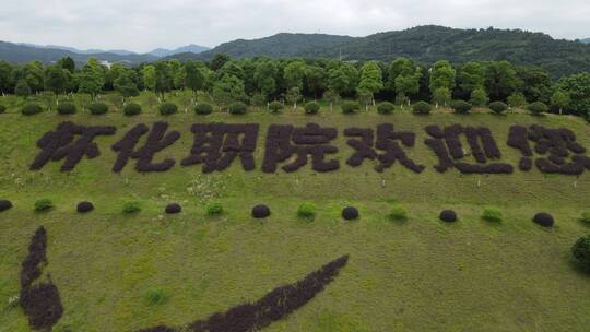 杂交水稻发源地安江农校纪念园航拍