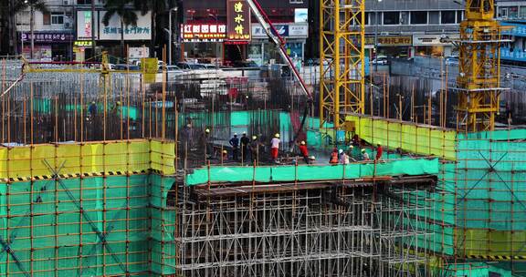 城市建筑工地施工现场