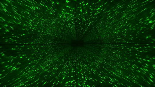 绿色科技感隧道背景