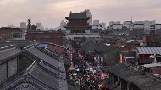 洛阳市老城区丽景门西大街视频素材模板下载