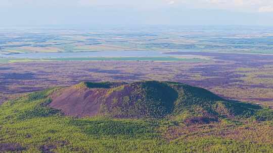 4k航拍五大连池火山群