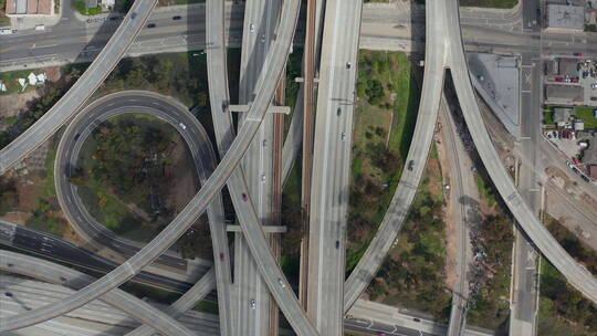 高速公路的航拍镜头