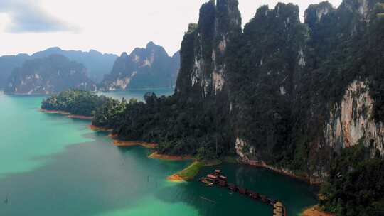 航拍山水风景