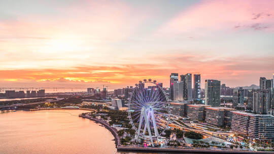 深圳宝安区航拍延时合集