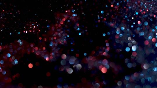 红蓝多彩粒子颗粒光斑闪烁 (2)
