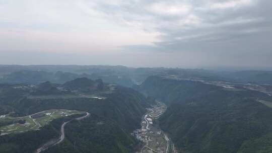 龙里油画大草原傍晚航拍