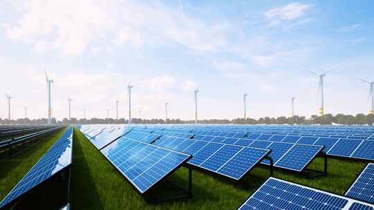 新能源 太阳能发电站 光伏发电