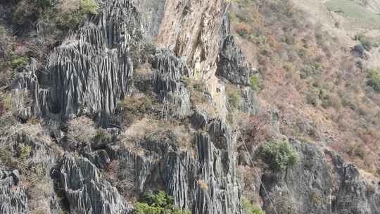 大理宾川观音箐悬空寺航拍