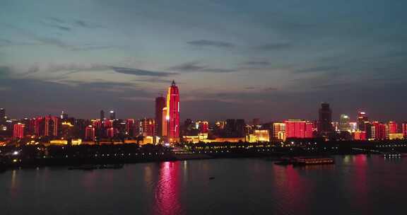 武汉江滩夜景航拍709