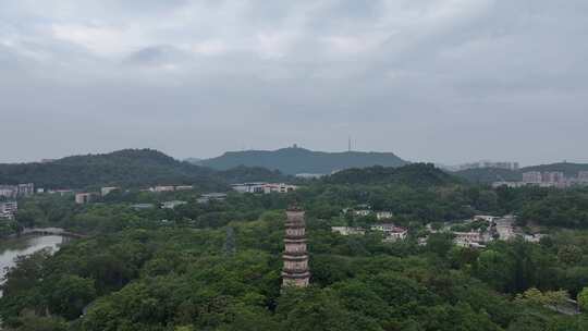 惠州泗洲塔挂榜阁航拍