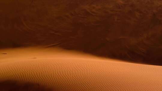 震撼甘肃沙漠风景航拍干燥旅游风景一望无际视频素材模板下载