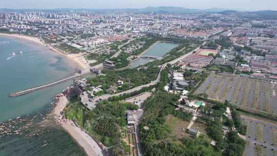 山东蓬莱海边风光大海海洋沙滩